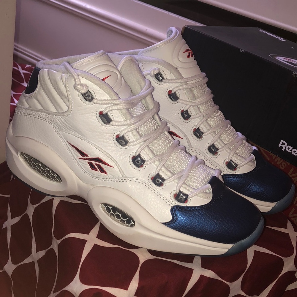 Reebok Question Mid Blue Toe Men’s